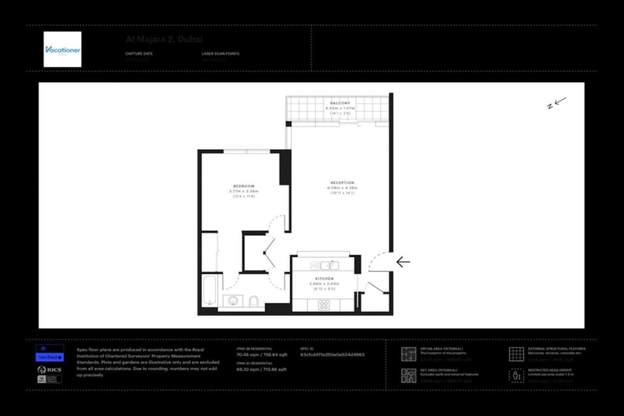 Al Majara 2, Dubai Marina - Tranquil One Bedroom Esterno foto